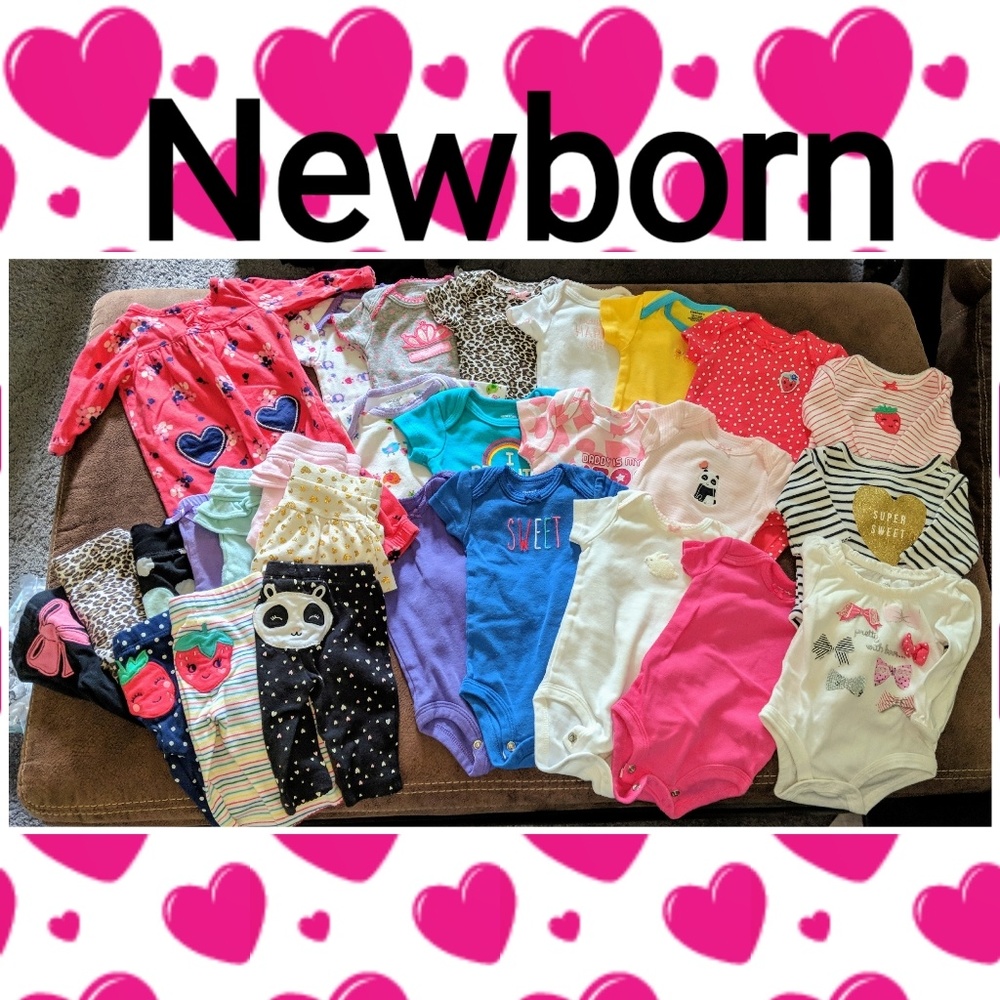 NEWBORN LOT .. Carter's sets.. onsies.. pants
